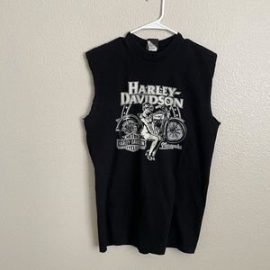 Vintage Harley Davidson Sleeveless T-Shirt/Dress